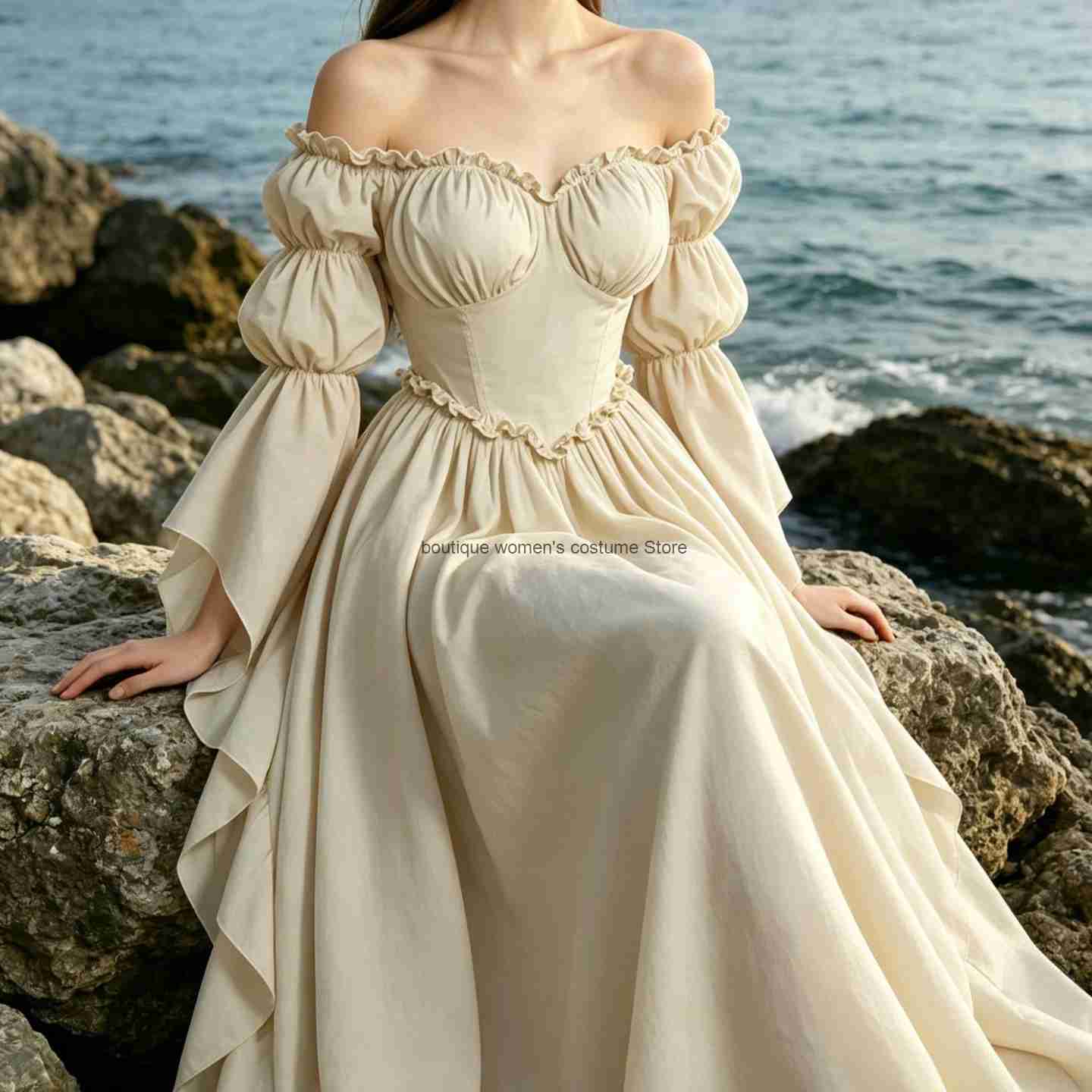 Medieval Renaissance Dress Women - Nieuwe middeleeuwse renaissancejurk voor dames, vintage