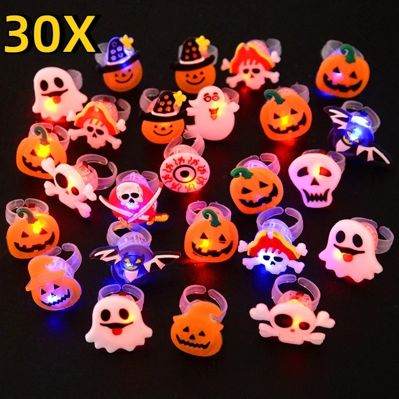 Glow In The Dark Party Glasses - Halloween Lichtgevende Ringen Creatieve Schattige Pompoen