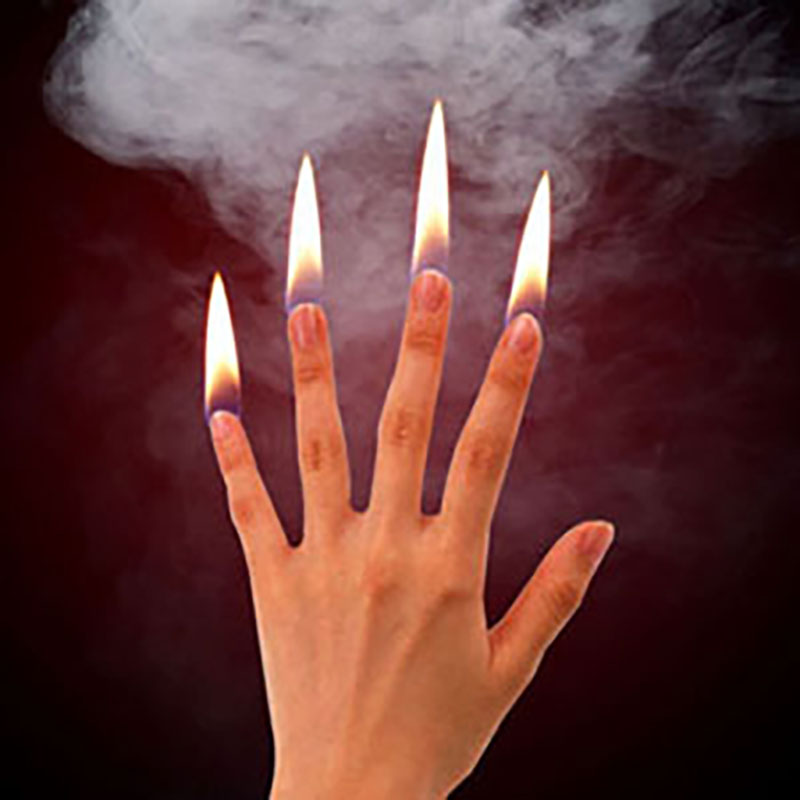 Thumb Tip Magic Trick Set - 4 stks/set Vinger Fire Goocheltrucs Fire