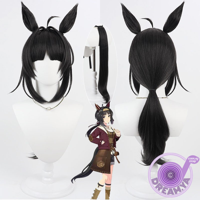 Anime Cosplay Wig Heat Resistant - Logotype Cosplay Pruik Uma Musume Pretty