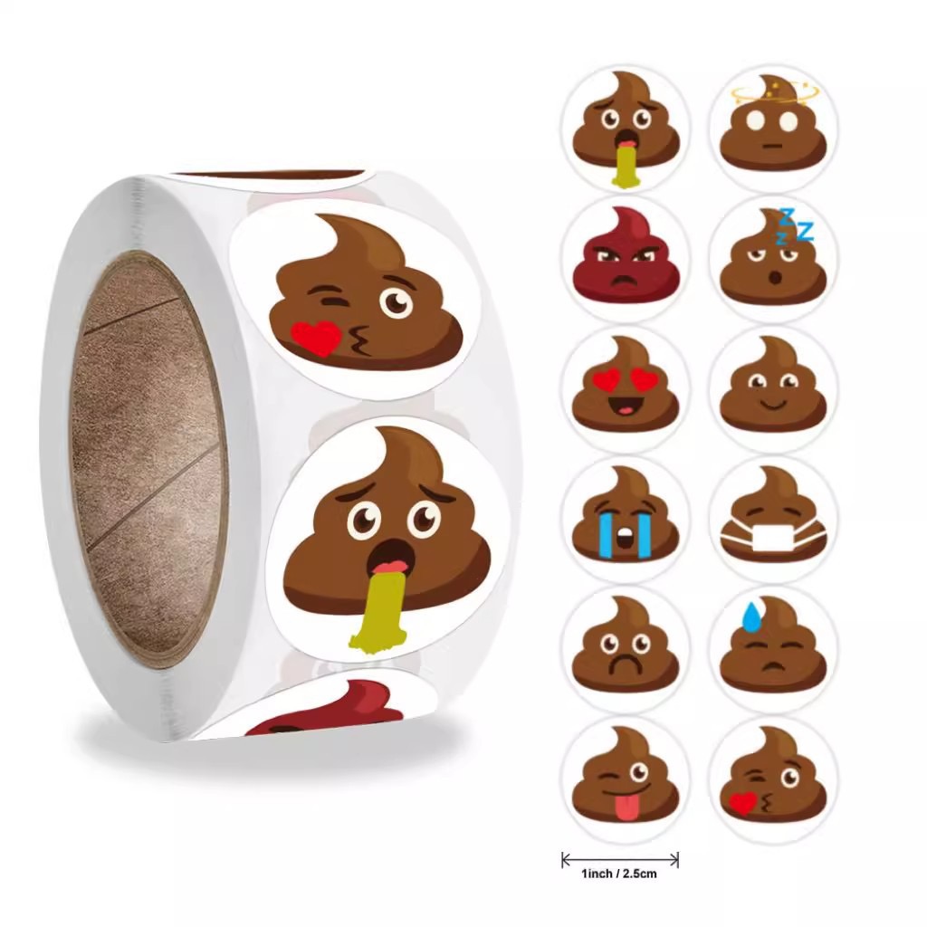 Prank Toys - 100-500 Stuks Grappige Kak Cartoon Prank