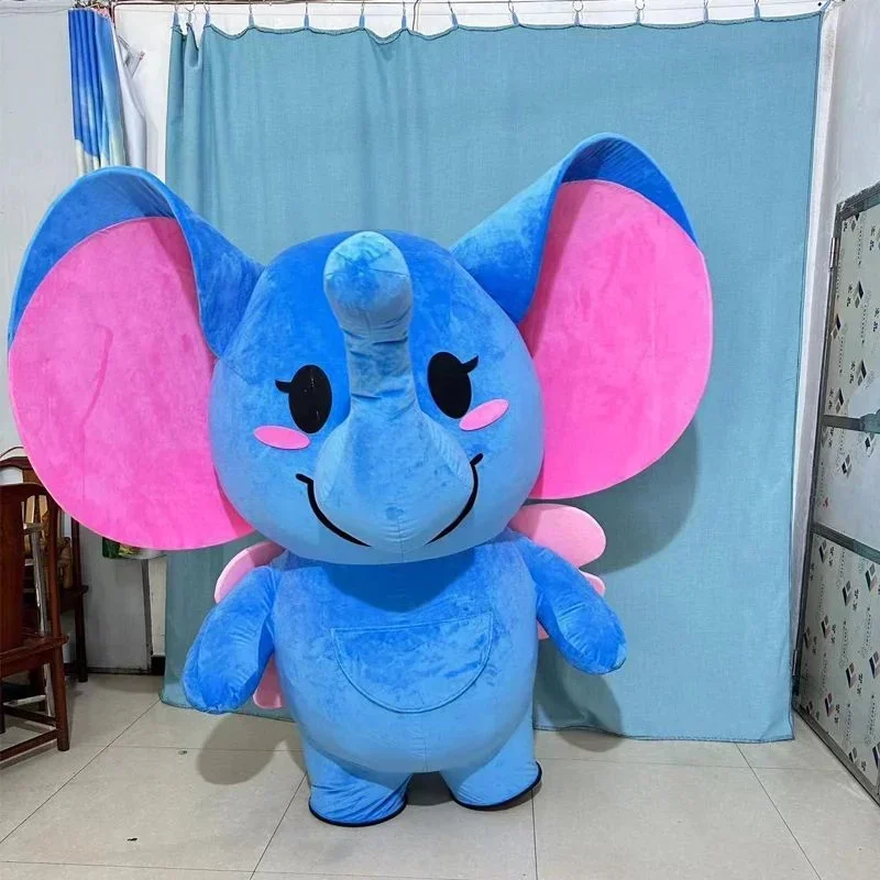 Costumes - Reuze opblaasbaar Dumbo olifant mascotte kostuum