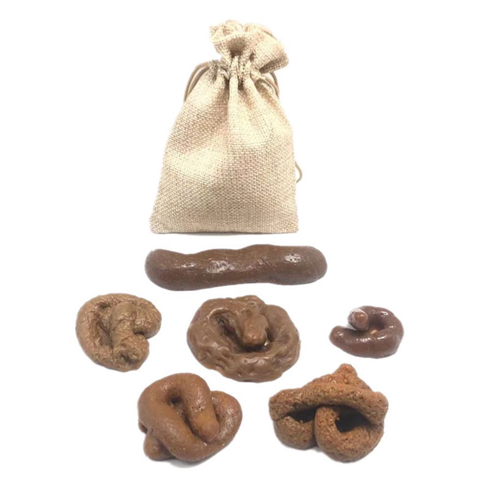 Fake Poop Gag Gift - 6 stuks grappige, realistische poepjes voor