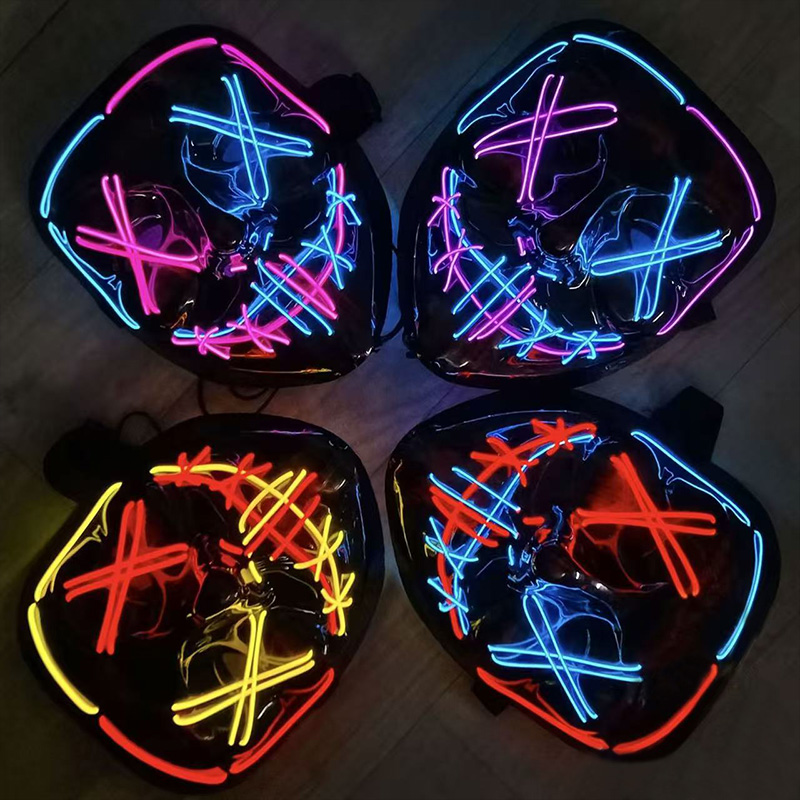 Led Purge Mask Halloween - Enge draadloze lichtgevende LED Purge-maskers verlichten