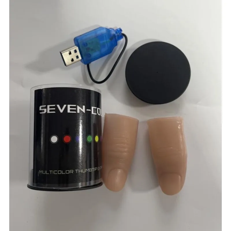 Zeven kleuren LED-licht Duim M - Thumb Tip Magic Trick Set recensie en prijs