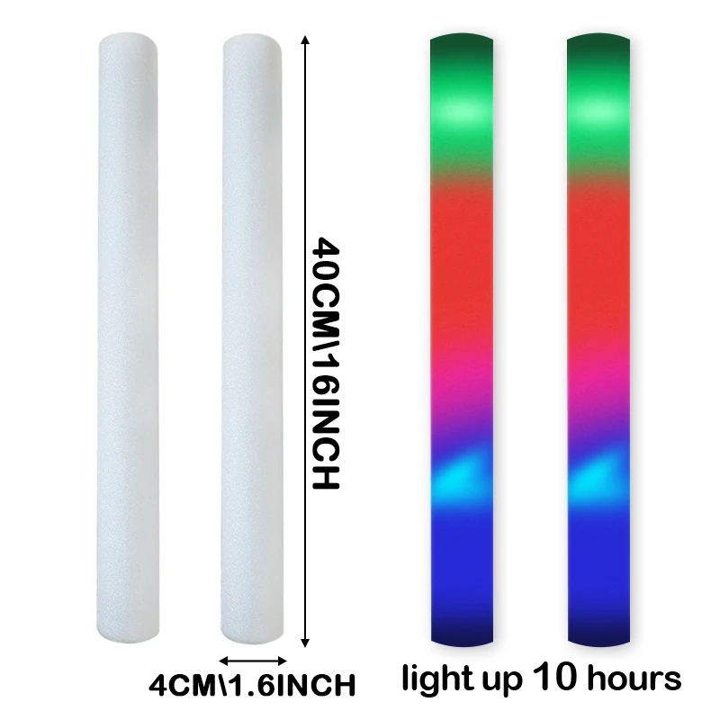 30/50 Pcs Led Foam Bar Glow In - Flashing Led Foam Sticks Party recensie en prijs