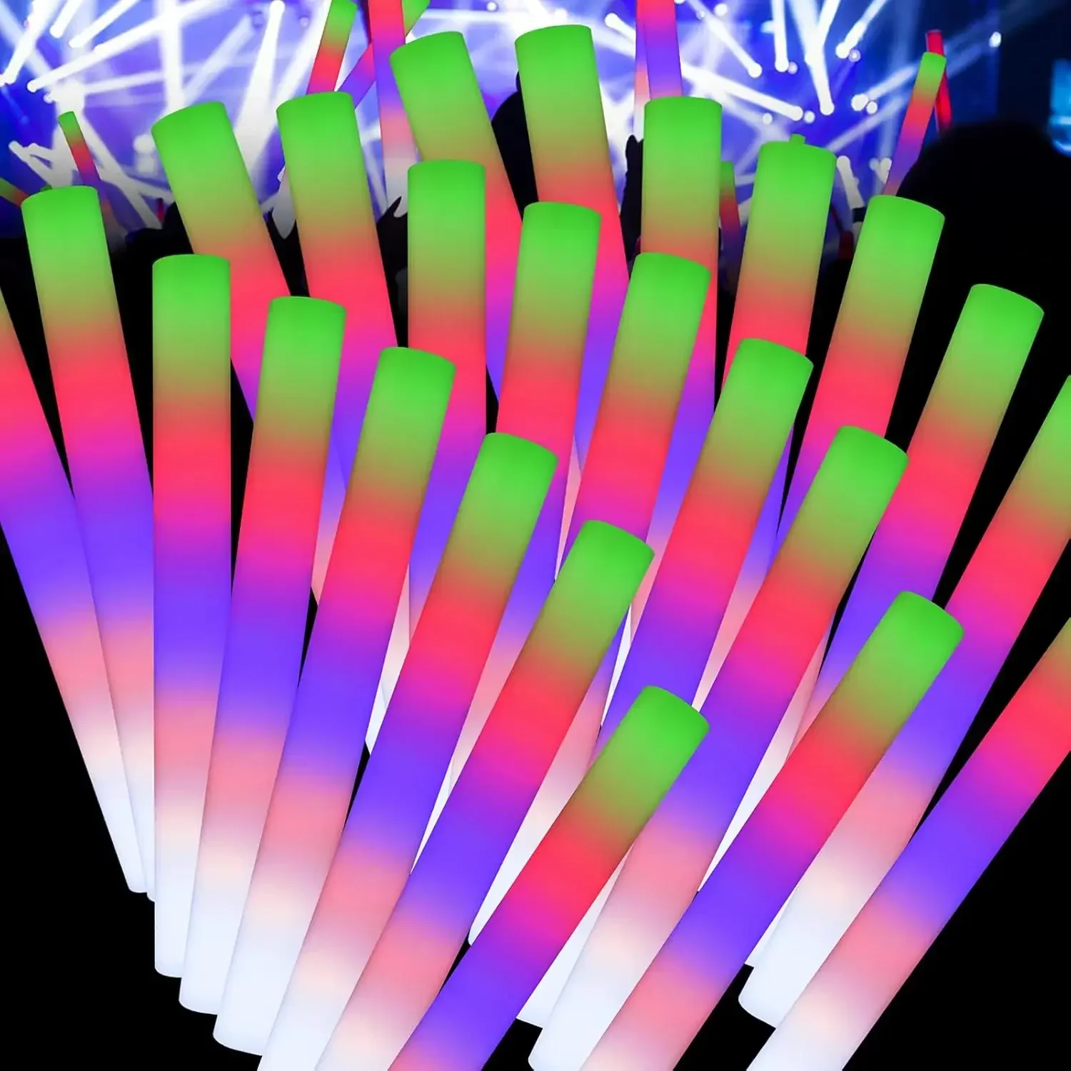 3Z-50PCS Led Foam Glow Sticks  - Flashing Led Foam Sticks Party recensie en prijs