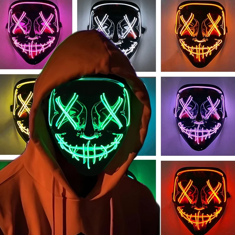 Enge Halloween Cosplay Light u - Led Purge Mask Halloween recensie en prijs