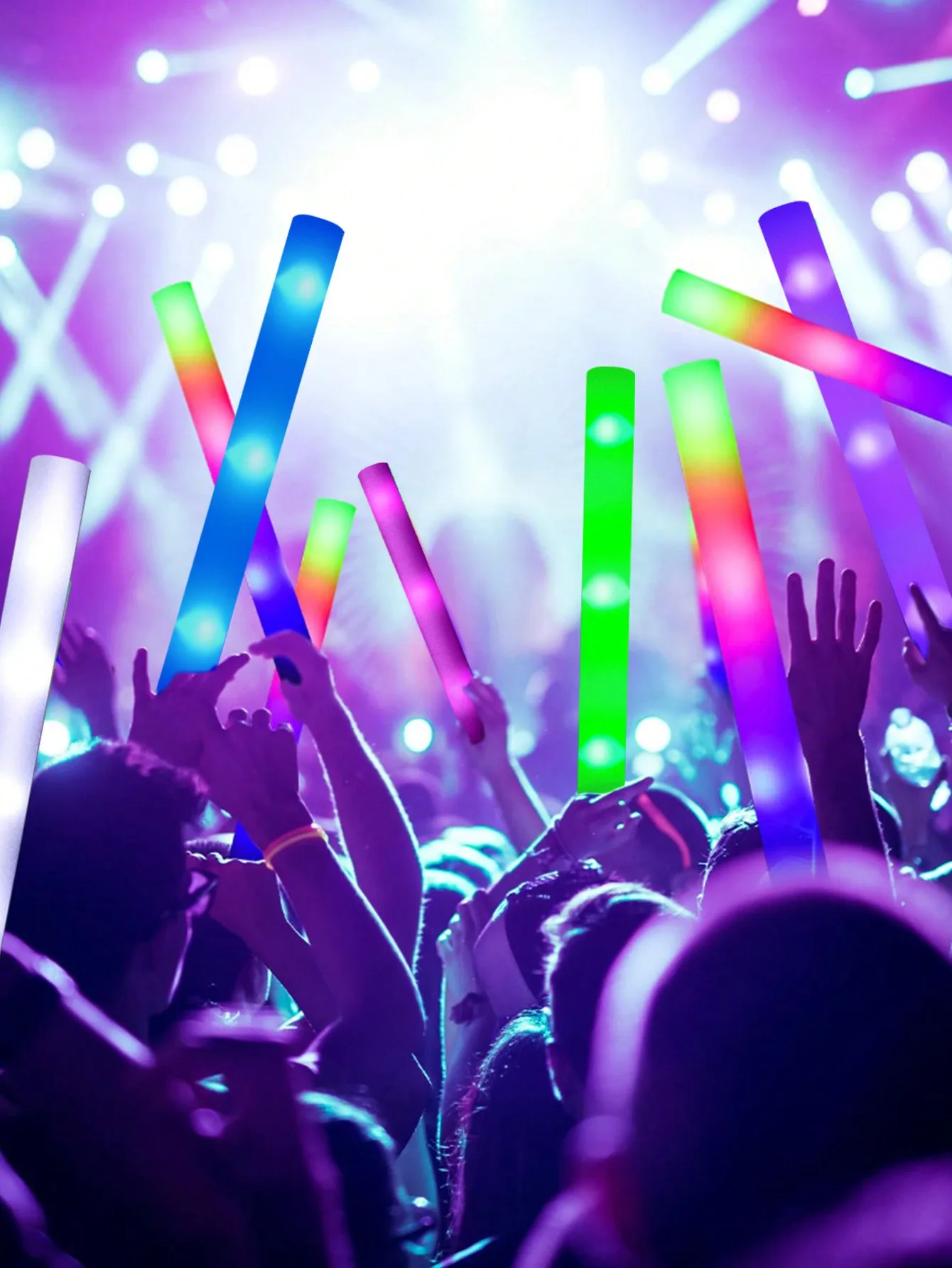 20/30 stuks LED Foam Glow Stic - Flashing Led Foam Sticks Party recensie en prijs