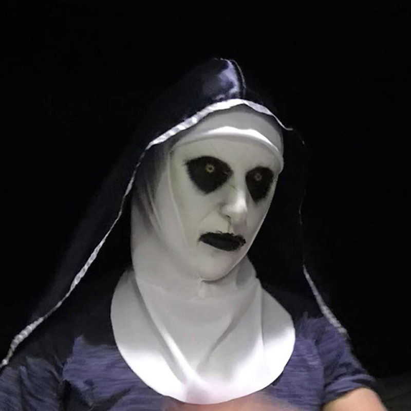 1PC De Horror Scary Nun Latex  - Led Purge Mask Halloween recensie en prijs