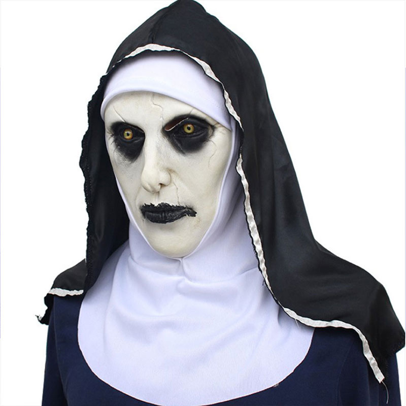 1PC De Horror Scary Nun Latex  - Led Purge Mask Halloween recensie en prijs