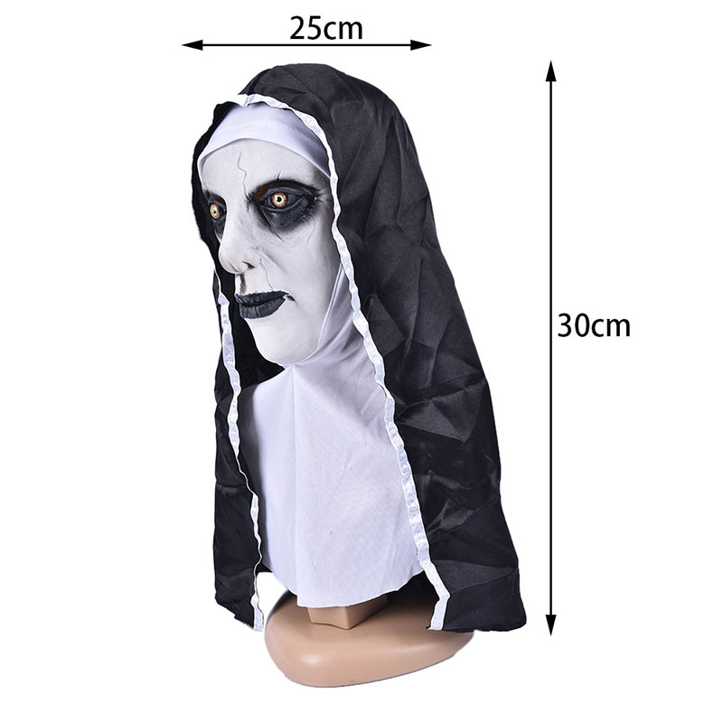1PC De Horror Scary Nun Latex  - Led Purge Mask Halloween recensie en prijs