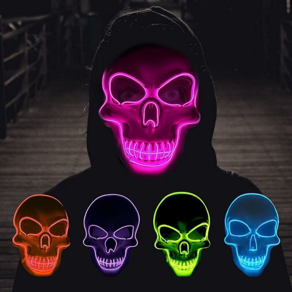 Mode Horror Halloween Schedel  - Led Purge Mask Halloween recensie en prijs