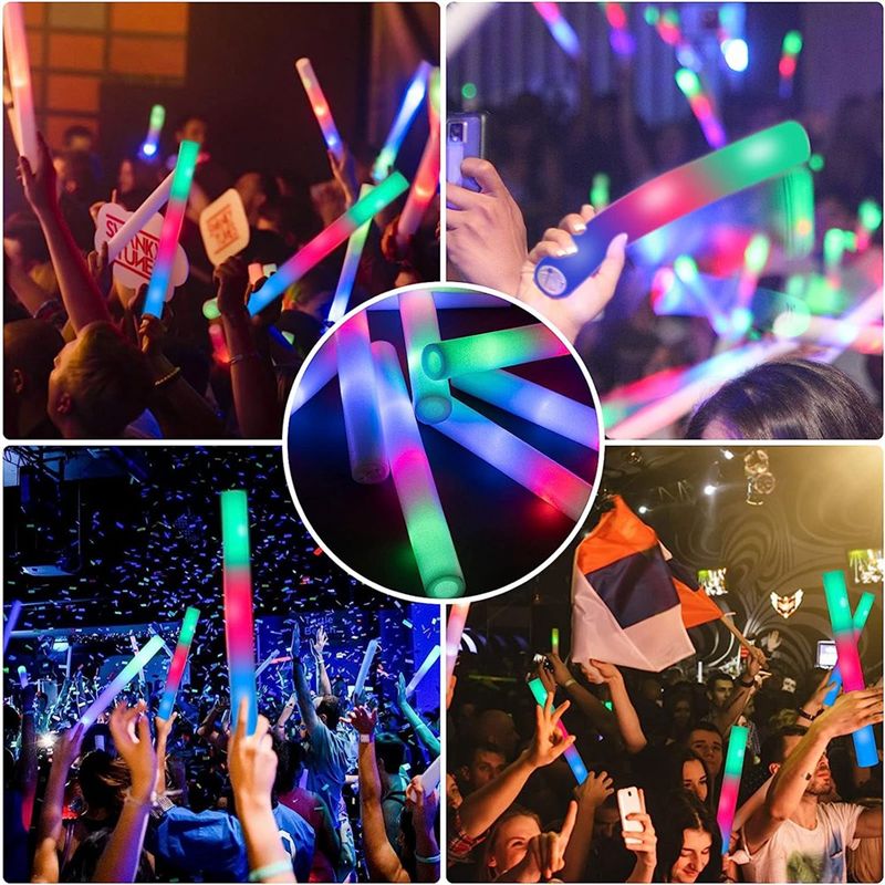 【Big Deal】Glow Sticks Bulk, LE - Flashing Led Foam Sticks Party recensie en prijs