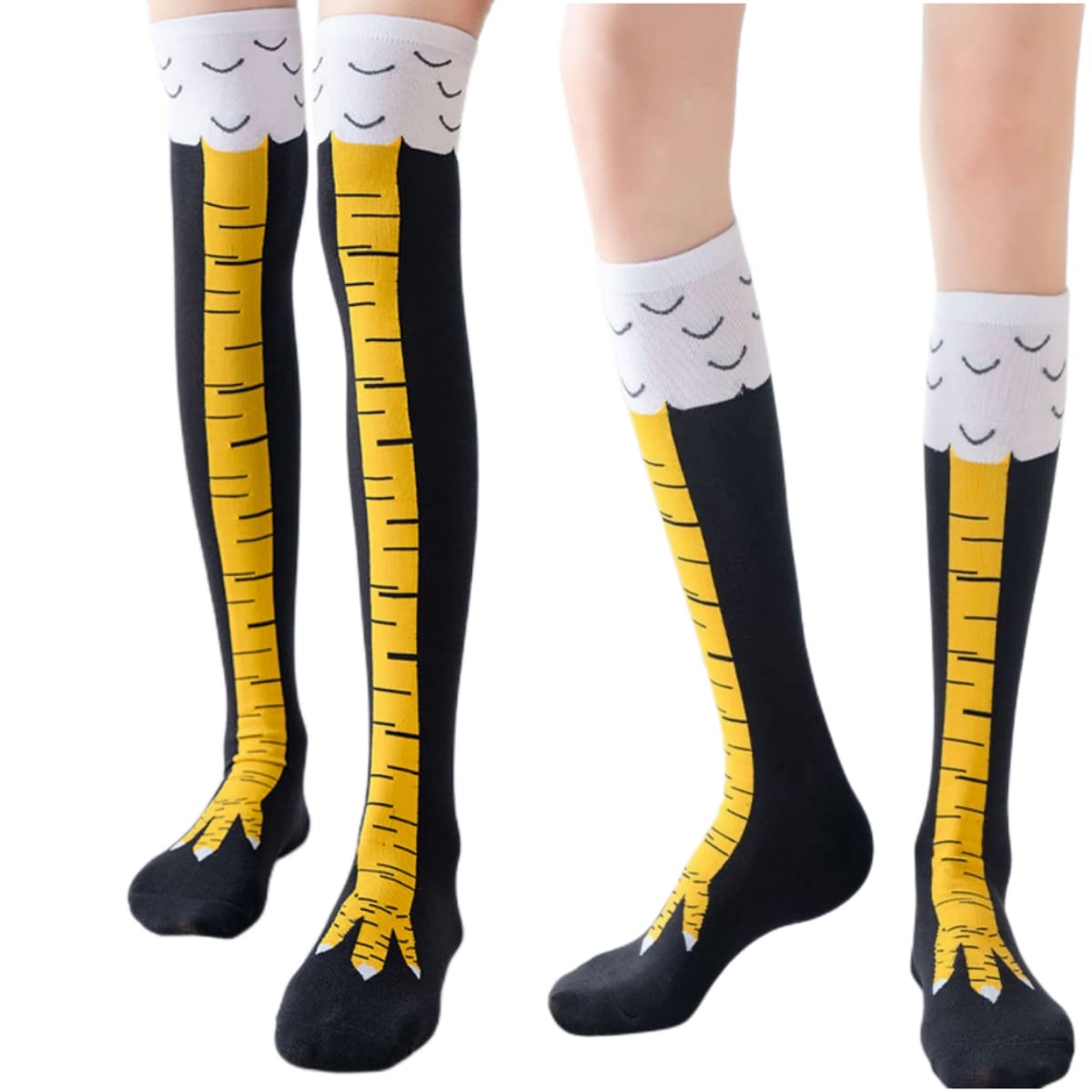1/2 paar vrouwen kniekousen tr - Funny Chicken Leg Socks recensie en prijs