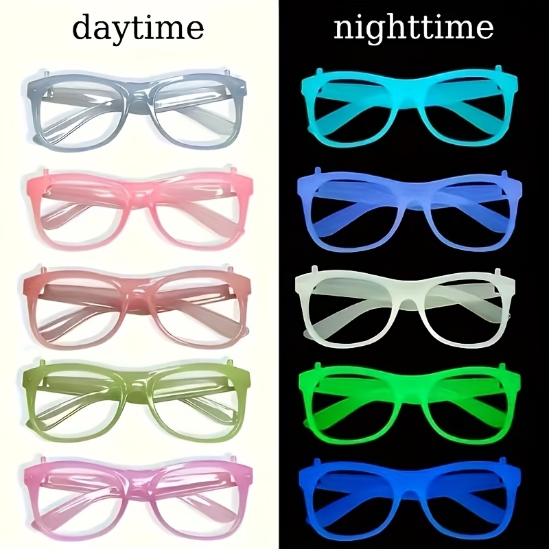 5/12 paar willekeurig gekleurd - Glow In The Dark Party Glasses recensie en prijs