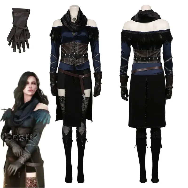 Yennefer Cosplay Fantasia Kost - Medieval Renaissance Dress Women recensie en prijs