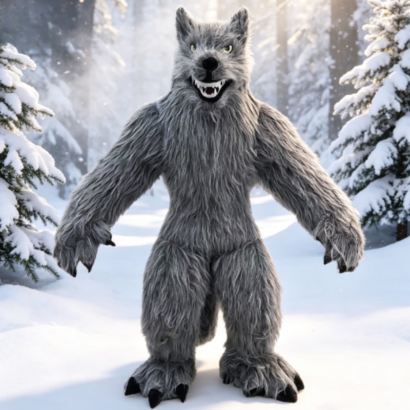 Groot opblaasbaar grijs wolven - Costumes recensie en prijs