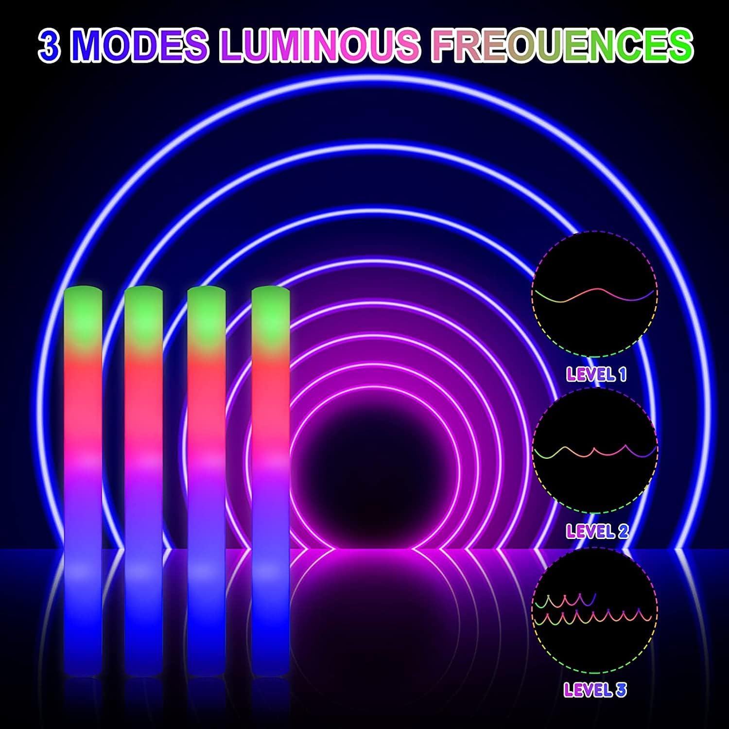 102 Stuks Led Foam Sticks Chee - Flashing Led Foam Sticks Party recensie en prijs