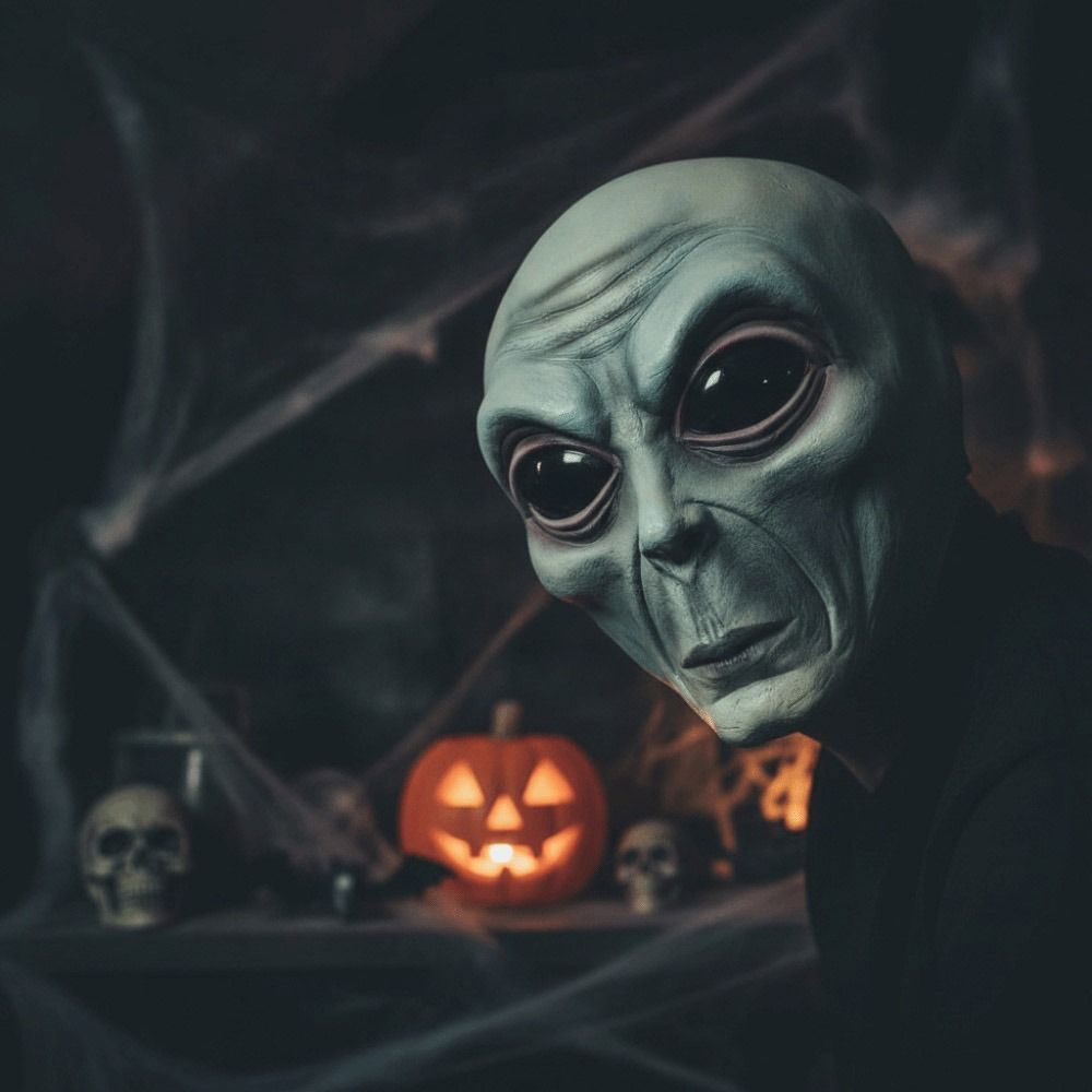 Latex Materiaal Alien Masker V - Latex Alien Mask Realistic recensie en prijs