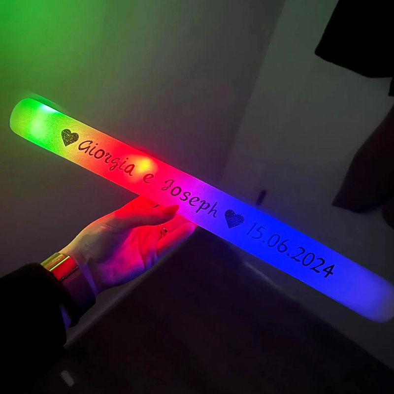 30 LED lichtgevende schuimstic - Flashing Led Foam Sticks Party recensie en prijs
