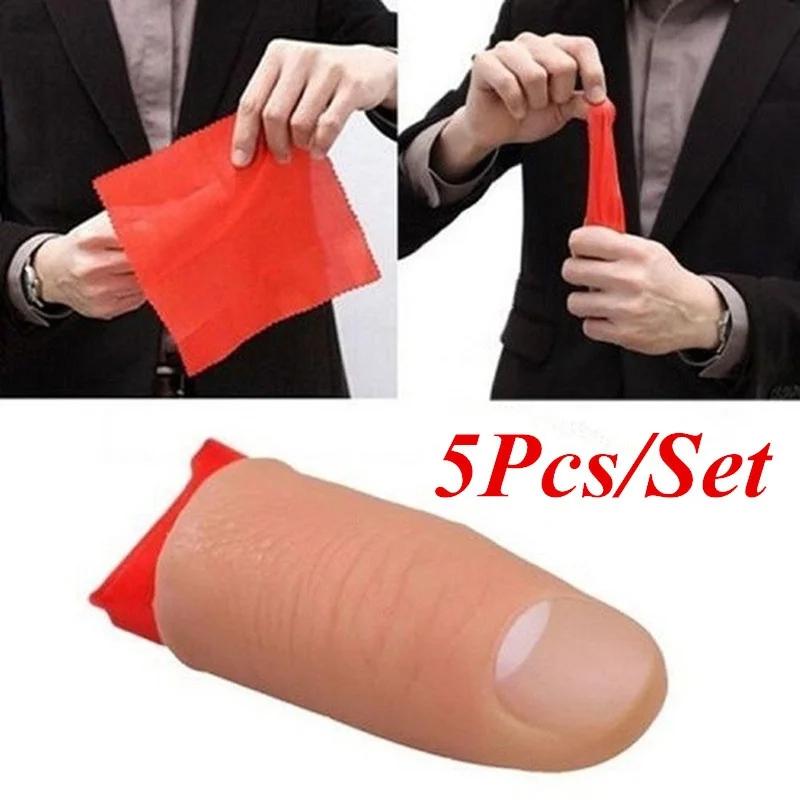 5 stks/set Fakes Zachte Duim T - Thumb Tip Magic Trick Set recensie en prijs