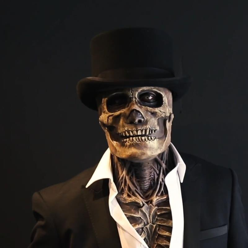 Griezelige hersenen skelet mas - Led Purge Mask Halloween recensie en prijs