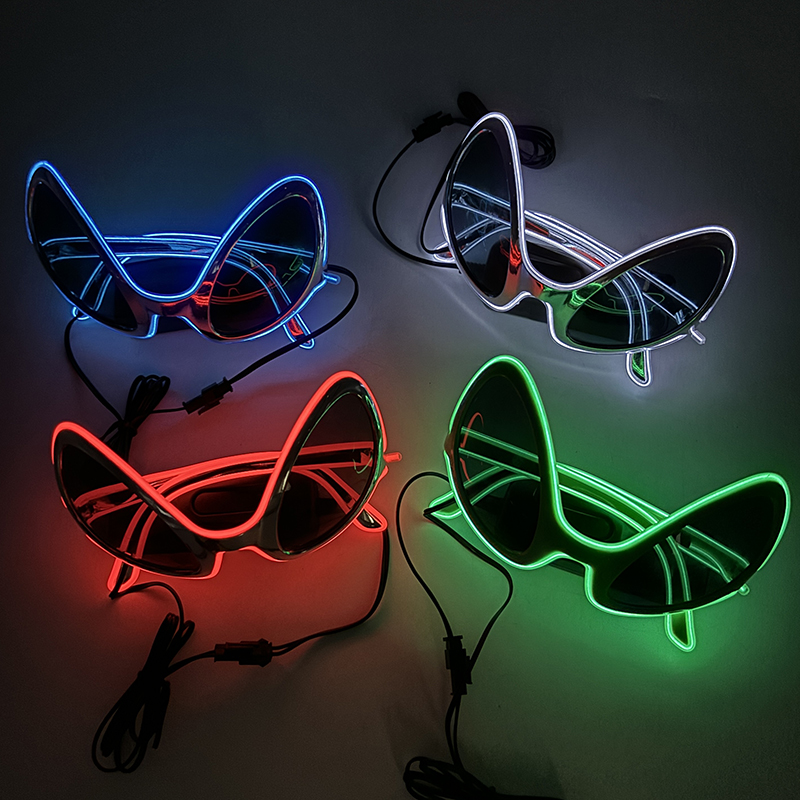 Cool Light Up LED Alien Bril L - Glow In The Dark Party Glasses recensie en prijs