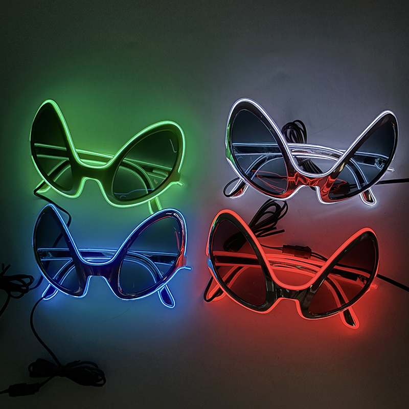 Cool Light Up LED Alien Bril L - Glow In The Dark Party Glasses recensie en prijs
